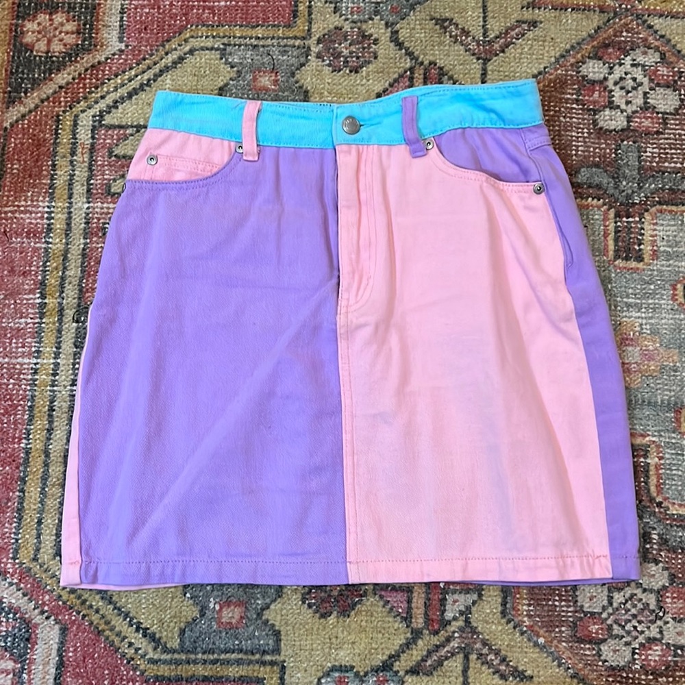 Lazy Oaf Pastel Mini Skirt